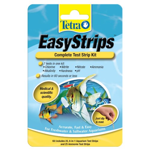 Tetra EasyStrips, Complete Aquarium Test Strips, Water Testing, 25 Count - size: 25-Count