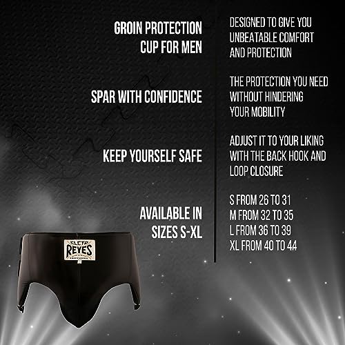 CLETO REYES Kidney and Foul Groin Protector, Boxing Training Equipment, Protective Gear for Men - size: Medium, style: Black