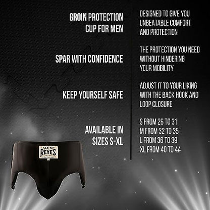 CLETO REYES Kidney and Foul Groin Protector, Boxing Training Equipment, Protective Gear for Men - size: Medium, style: Black