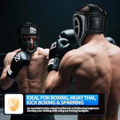 Boxing Headgear for Kids Youth, Boxing Head Sparring Gear MMA Headgear - size: X-Large