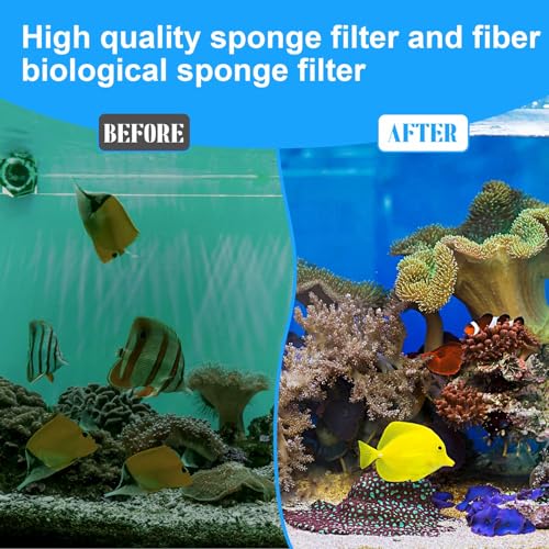 26 Pcs Aquarium Filter Media Kit Compatible with Fluval C4 (70 Gal) Power Filter, 6 White Foam Sponge Pads, 6 Poly Foam Sheets, 6 Bio-screen, 6 Activated Carbon, 2 Pack 7 Oz/200g Ceramic Ring - size: Compatible with C4