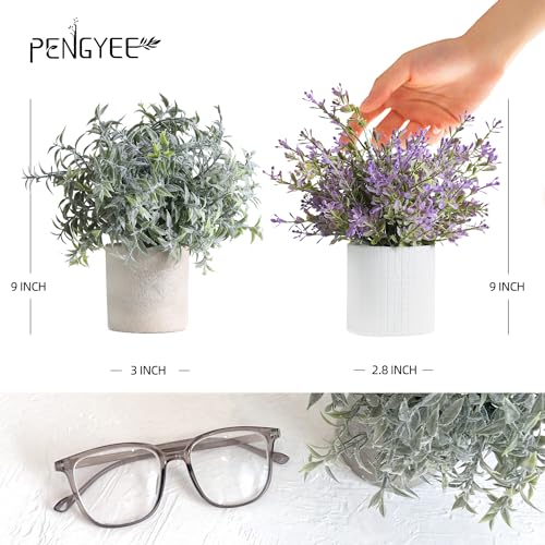 3 Pack Small Fake Plants in White Pulp Pot | Artificial Plants Indoor, for Home House Bathroom Kitchen Office Shelf Table Room Decor, Easy to Clean, Lifelike Appearance - style: Harb
