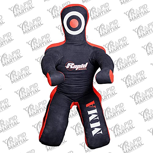 MMA Grappling Dummy BJJ Jiu Jitsu Wrestling Judo Youth Throwing Boxing Training Dummies- (Sitting 6 FT/ 72 in) - UNFILLED…