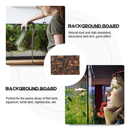 POPETPOP Background Rock Aquarium Background for Tank 3D Terrarium Background Reptile Enclosure Background Reptile Tank Background Boards Fish Tank Decorations Terrarium Wallpaper