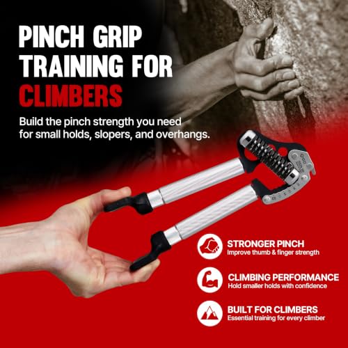 GD Grip Strength Trainer Finger Exerciser Strengthener IRON GRIP Pinch Set - color: EXT.P 90 (55~198lbs)