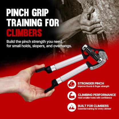 GD Grip Strength Trainer Finger Exerciser Strengthener IRON GRIP Pinch Set - color: EXT.P 90 (55~198lbs)