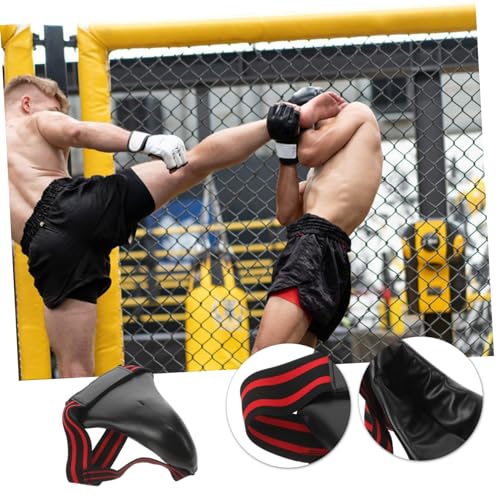 Professional Groin Protector Black Breathable for Martial Arts Training