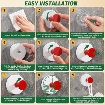 Reusable Heavy Duty Suction Cup Hooks for Kitchen/Bathroom/Shower - Wet-Proof Hooks for Towels, Robes, Loofah&Wreaths/No Drill Mounting on Glass, Tile, Metal (2, Blue White) - color: Blue White