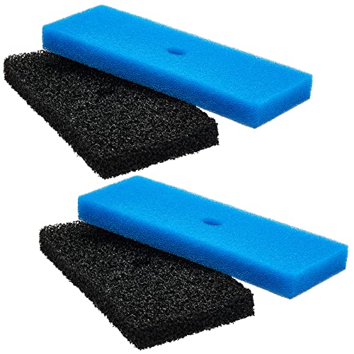 2 Sets Replacement Pond Filter Pads for Outdoor Ponds Coarse and Fine Filter Pads Set Compatible with 52231 and 52229 Box for Fish Pond Filters Pump/Motor Water Aquarium Fountain