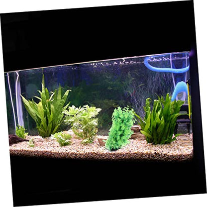 Happyyami Large Fish Tank Decorations Aquarium Plant Ornament Underwater Grass Sculpture Fake Aquarium Plants Plastic Desktop Decoration