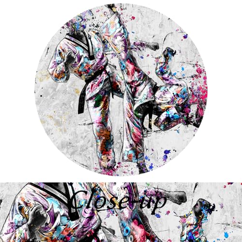 KREATIVE ARTS Taekwondo Wall Art Set of 3 Canvas Prints 16x24 Inch Martial Arts Karate Kickboxing Fighter Training Sports Artwork Gym Home Decor Dojo Studio Ready to Hang