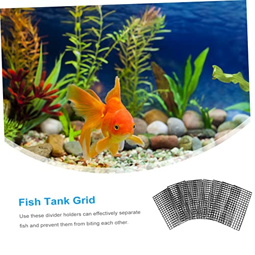 10pcs Fish Tank Divider Grid Divider Panels for Aquariums Easy to Install Isolation Board for Fish Breeding and Separation Material