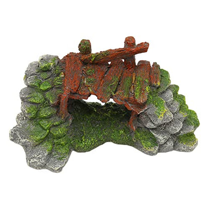 Fish Tank Arch Bridge, Space Saving Resin Decoration for Underwater Aquarium Environment