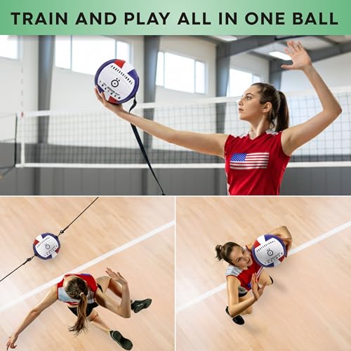 OVANTO Volleyball Training Equipment Kit | Adjustable Practice Hitting Rebounder, Ultra-Stretch Neoprene, Exclusive Elastic Cords, Premium Content - color: VT ULTRA