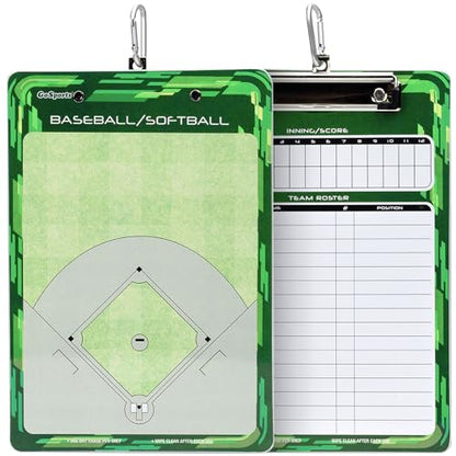 GoSports Premium Dry Erase Coaches Clipboards – Basketball, Baseball, Football, Soccer, Hockey, Volleyball, Lacrosse - color: Baseball / Softball Mini