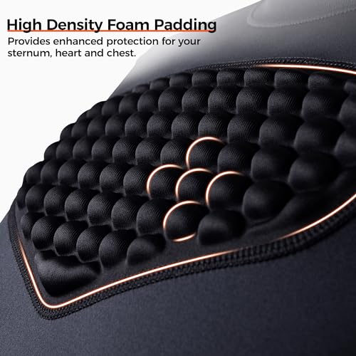 COOLOMG Youth Chest Protector Baseball Softball Football Lacrosse - color: Black, size: X-Large