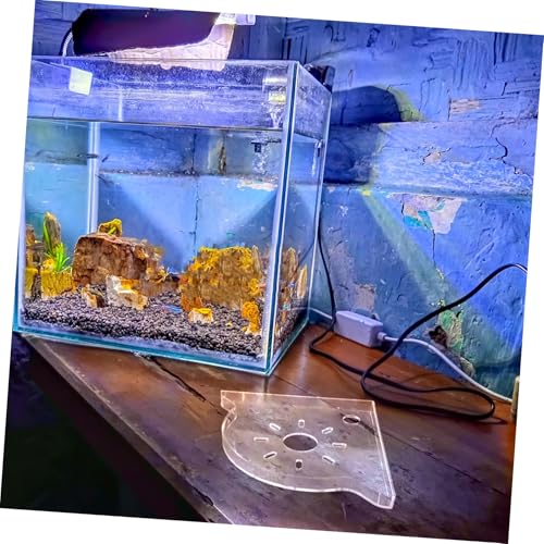 KOMBIUDA Fish Tank Corner Shelf Organizer Space-saving Triangle Stand for Aquarium Supplies Robust Construction for Fish Food Storage for Spaces