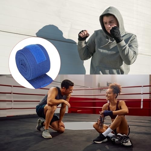 PATIKIL Boxing Hand Wraps Length Elastic Boxing Wraps - color: Blue, size: 98 Inch/197 Inch