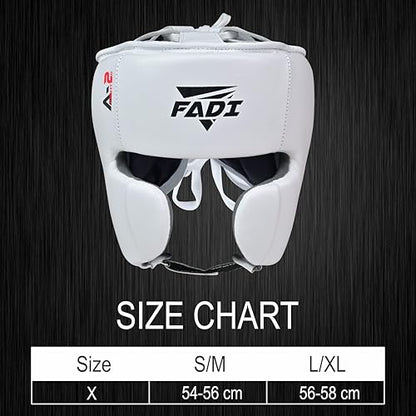 Authentic Series A2 Boxing Headgear - Premium Leather Head Guard for Kids and Adults in MMA, Kickboxing, Muay Thai, Karate, Martial Arts, and Taekwondo - color: White, size: Small-Medium