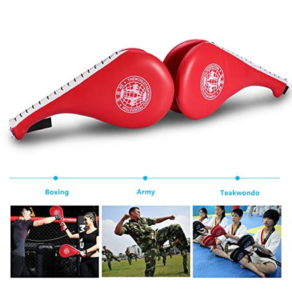 Kickboxing Strike Pad, PU+EVA Black Blue Red Boxing Pad Taekwondo Training Strike Pad Kickboxing Pad for Batting Practice of Taekwondo Martial Art Etc
