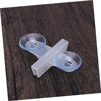 Happyyami 5pcs Aquarium Glass Suction Cup Purple Gravel for Aquarium Fish Aquarium Accessories Fish Tank Breeding Aquarium Divider Sucker Fish Tank Suction Cup Partition Clip White