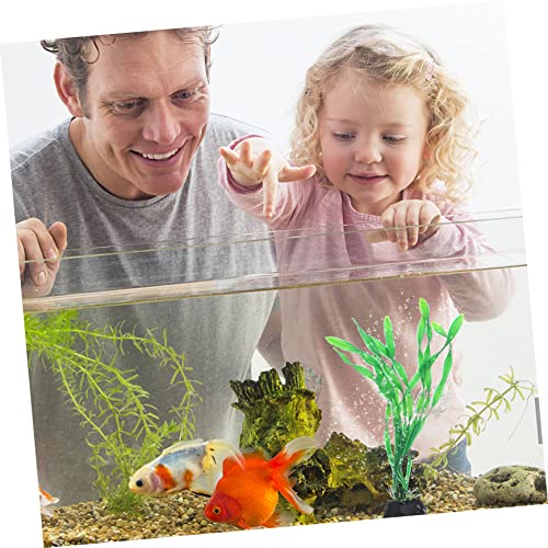 Hemoton 10Pcs Decorative Fake Fish Tank Grass Elegant Desktop Aquarium Plant Decor for Home Office Durable Aquatic Plant Accessories for Stylish Aquarium Design