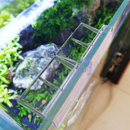 MOUDOAUER Rimless Aquarium Cover Clip, 10Pcs Fish Tanks Glass Cover Clip Aquarium Glass Cover Support Bracket Holders, Pack of 10 - size: 10MM