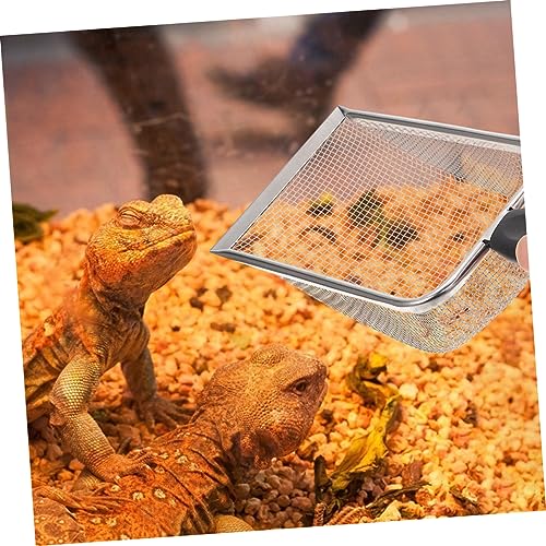 balacoo 2pcs Reptile Litter Scoops Sand Substrate Scoop Shovel for Reptile Terrarium Pet Poop Clean Tool