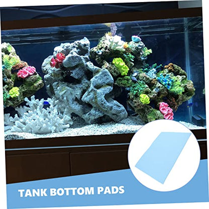 Abaodam Reptile Terrarium Cushioning Mat Thickened Non Slip Fish Tank Bottom Pad Aquarium Mat for Leveling and Shockproof Support Durable Lightweight Fish Tank Accessory - color: Blue
