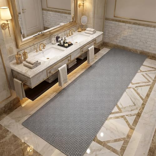 Drainage Non Slip Flooring Mats Swimming Pool Bathroom Mat Anti-Fatigue PVC Mat Heavy Duty Commercial Anti Slip Floor Mats for Outdoor Balcony Garage Restaurant Sauna SPA (Gray, 1FTX6FT) - color: Grey, size: 1FTX6FT