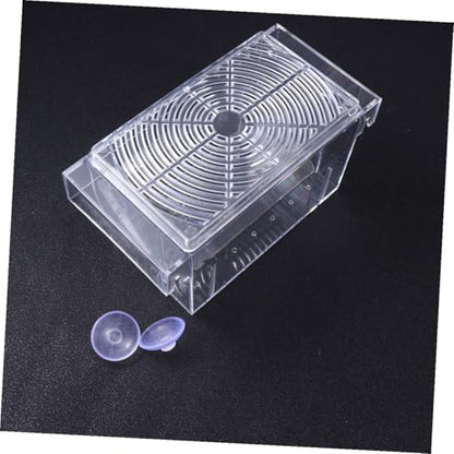 Breeding Box Acrylic Aquarium Fish Tank Isolation Breeder Box Fish Hatching Tank for Betta and Guppy Fry Rearing