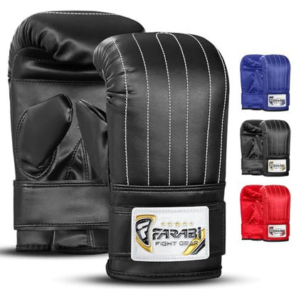 Farabi Sports Punching Bag Gloves - Heavy Bag Gloves for Men and Women Boxing Bag Gloves - Bag Mitts for Sparring, Boxing, MMA, Muay Thai, Kickboxing, Focus Pads and Punching Bag
