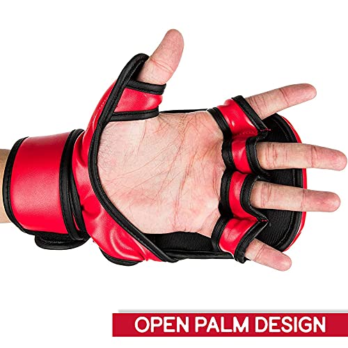 UFC 8oz MMA Sparring Gloves - color: Red, size: Small-Medium