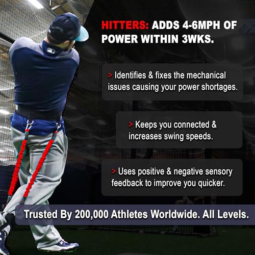 VPX Baseball Harness. Adds 4-6MPH Velocity & Power. Improves Hitting and Pitching Mechanics. Use in any Drill. Pro to Youth - size: Waist MED (22" - 34"), style: Height Lrg (6'0" & Up)