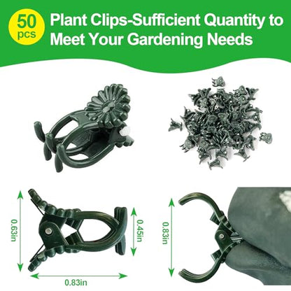 50 Pcs Plant Clips Orchid Clips,Plant Orchid Support Clips,Flower and Vine Clips，Garden Clips，Plant Clips for Climbing Plants