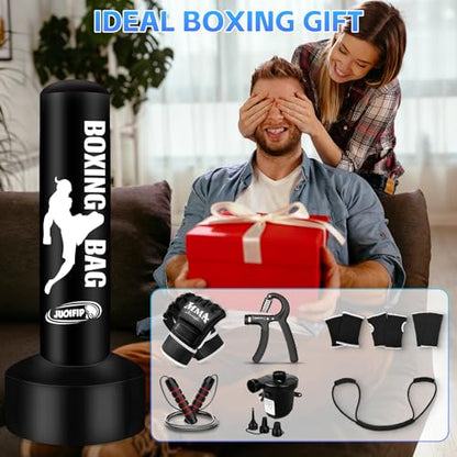 YORWHIN Standing Punching Bag for Adults, 69'' Boxing Bag with Training Set