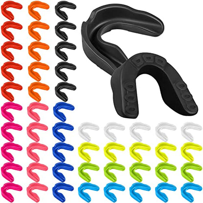 Frienda 50 Pcs Youth Football Mouth Guards Bulk Mouthpiece - color: Multiple Color