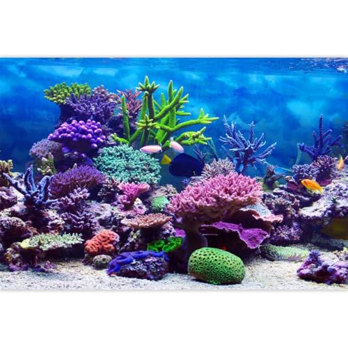 Under The Sea Backdrop Ocean Under Water Banner 5x3ft (150x90cm) Blue Vinyl Baby Shower Birthday Party Decor - color: Purplish Blue, size: 5x3ft (150x90cm)