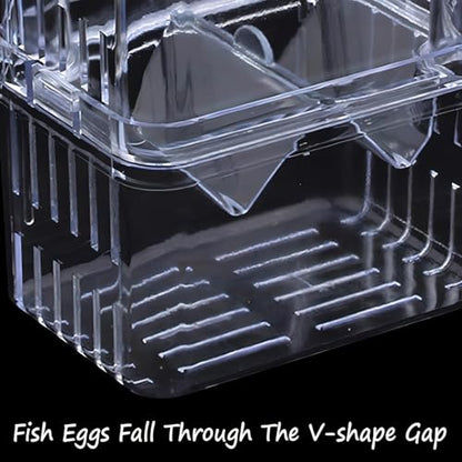 Petzilla in-Tank Aquarium Breeder Box for Fish Tank, Breeding Incubator for Small Fish Hatchery, Acrylic Divider for Shrimp Clownfish Aggressive Injured Fish (Small) - size: Small