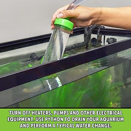Python No Spill Clean and Fill Aquarium Maintenance System, Gravel Cleaner and Water Changer, 50 Foot