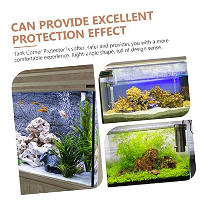 Toddmomy 6pcs Soft Corner Protectors for Fish Tanks and Pet Carriers Gentle Edge Bumpers for Safe Boys and Girls Play Areas Easy Installation No Damage