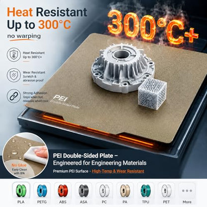 2 Packs 235x235mm Build Plate for Adventurer AD5X/5M/5M Pro, Smooth Diamond PEO +Carbon Fiber PET Spring Steel Flexible PEI Sheet Platform for Ender 3/3 Pro/3S1/3 V2, CR 20/CR 20 Pro, Ender 5/5 Pro - size: 235x235mm-2pcs, style: Black PEO+PET