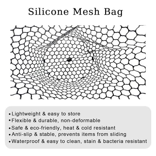 Large Fishing Net with Handle High Strength Landing Net Long Telescoping Rubber Fish Net Extendable Dip Net for Fishing Ideal for River Angling Pier Boat