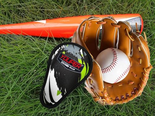 Youper Boys Youth Soft Foam Protective Athletic Cup (Ages 7-12), Kid Athletic Cup for Baseball, T-Ball, Football - color: Black Green White