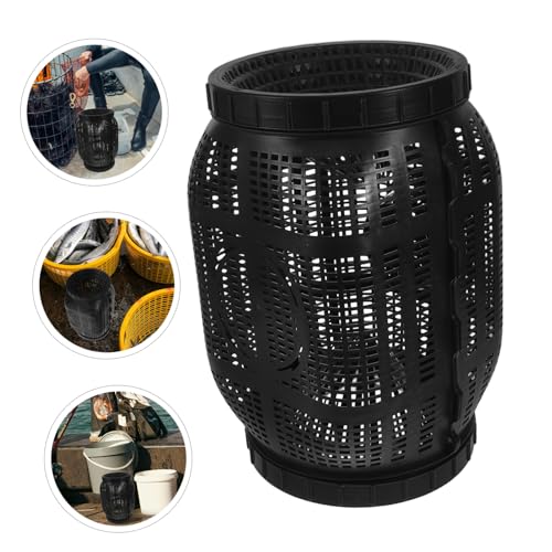 Large Fish Cage with Anti-Escape Net Design for Easy to Install and Clean Fishing Net Cage for Caught Fish and Shrimp Round Fishing Holder