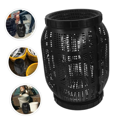 Large Fish Cage with Anti-Escape Net Design for Easy to Install and Clean Fishing Net Cage for Caught Fish and Shrimp Round Fishing Holder