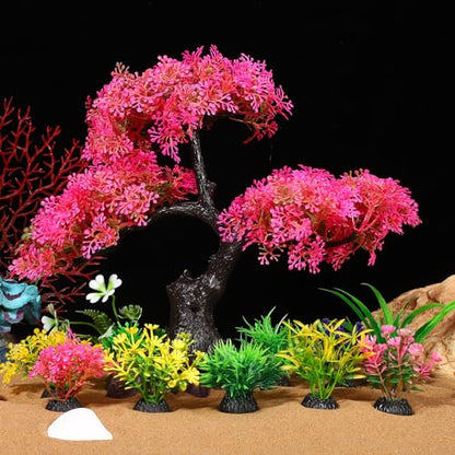 TOYANDONA 10pcs Plastic Fish Tank Plants Realistic Aquarium Decorations for Betta and Low-Maintenance and Versatile Aquarium Decor Underwater Aesthetics