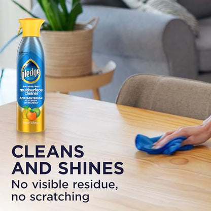 Pledge Antibacterial Multisurface Cleaner Spray, Fresh Citrus, 9.7 oz, 3 pk - size: 9.7 Fl Oz (Pack of 3)