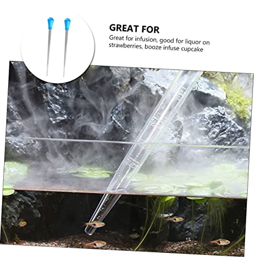 Alipis 2pcs Graduated Plastic Dropper Pipettes for Kitchen Measuring Versatile Liquid Transfer Tools for Accurate Measurements Baking and Aquariums