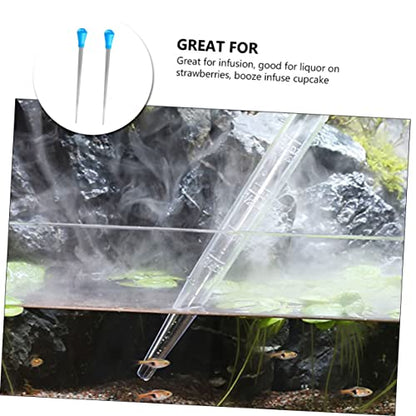 Alipis 2pcs Graduated Plastic Dropper Pipettes for Kitchen Measuring Versatile Liquid Transfer Tools for Accurate Measurements Baking and Aquariums